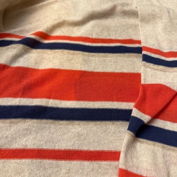 Christopher & Banks PM Petite medium Open Striped Lightweight Cardigan NWT - Picture 4 of 6